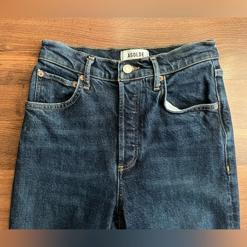 🌟 AGOLDE Riley Long High Rise Button Fly Jeans 🌟 - Picture 5 of 12